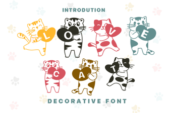 Design with Love Cat Font: Purrfect for Cat Lovers