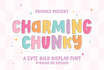 Charming Chunky Font for Bold Design Projects