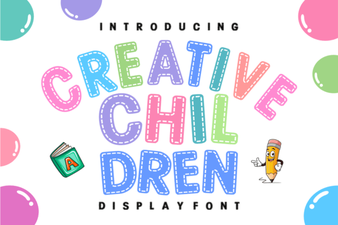Creative Kids Font Design for Fun Projects