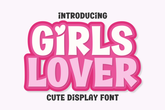 Girls Lover Font: Sweet Typography for Crafty Projects