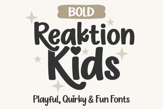 Reaktion Kids Bold Font for Creative Projects