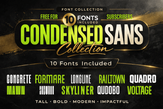 Condensed Collection 10 Tall Set Font Design Ideas