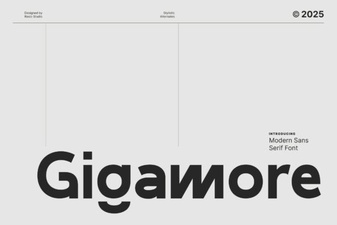 Gigamore Font Design Trends and Creative Uses