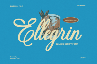 Ellegrin Font Design and Creative Uses