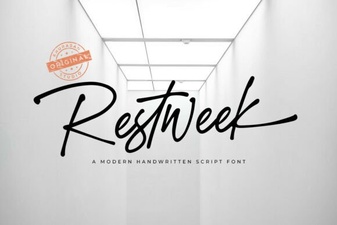 Restweek Font Modern Typography for Creative Projects