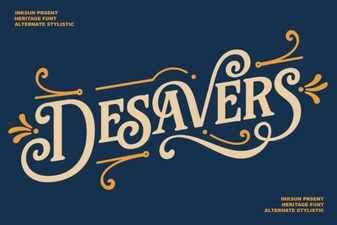 Desavers Font Design and Creative Projects